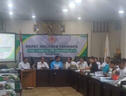 KONI Kab Tasik Gelar RAT, Ketua Erry Purwanto: Keberhasilan Olahraga Harus Lahir dari Proses Pembinaan Jangka Panjang, yang Berakar Pada Potensi Lokal