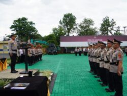 Kapolres Tasikmalaya Kota Pimpin Upacara Sertijab, Pejabat Utama dan Kapolsek Jajaran