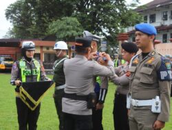 Waka Polres Muara Enim Pimpin Apel Gelar Pasukan Operasi Keselamatan Musi 2026