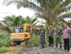 Jaga Kelestarian Lingkungan dan Pulihkan Ekosistem Hutan, Danrem 031/Wira Bima Pantau Kegiatan Penumbangan Pohon Kelapa Sawit di TNTN