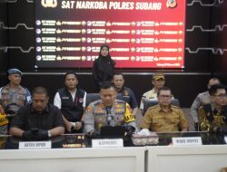 Hadiri Konferensi Pers Peredaran dan Penyalahgunaan Miras Ilegal, Wabup Subang Tegaskan Tragedi Miras, Tidak Boleh Terjadi Lagi