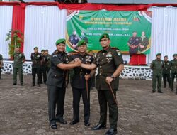 Lepas Sambut Dandim 0625/Pangandaran, Tongkat Kepemimpinan Resmi Berganti