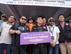 Kang Rey Dampingi TIM RANS Carnival, Salurkan Lima Ratus Juta Untuk Korban Banjir di Kabupaten Subang
