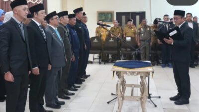 Lantik 14 Jajaran Birokrasi, Bupati Tasikmalaya Cecep: Bekerja Lebih Profesional, Responsif, dan Berorientasi