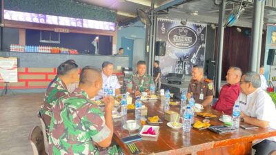 Wakil Bupati Pelalawan Husni Terima Kunker Danrem 031/Wira Bima Brigjen TNI Dr. Agustatius Sitepu