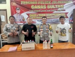 Polsek Jalan Cagak Konsisten Zero Miras, Gencar Razia Miras ilegal