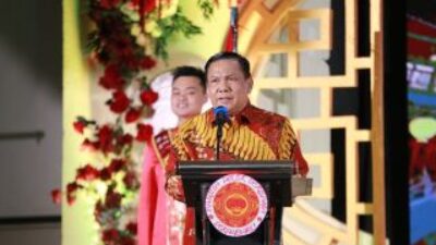 Menunjukkan Dukungan Terhadap Terjaganya Harmoni Masyarakat di Provinsi Riau, Pemerintah Daerah Bersama unsur Forkopimda Hadiri Perayaan Imlek