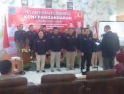 Pelantikan Pengurus KONI Pangandaran Periode 2025–2029, Arief Hikmawan Wiradinata Tekankan Soliditas dan Prestasi