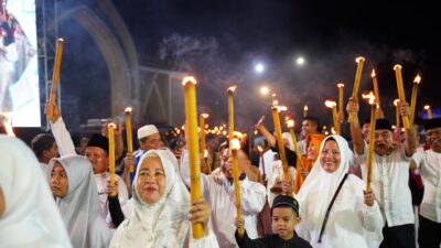 Ribuan Warga Se-Kota Pekanbaru Tumpah Ruah Ikuti Pawai Gema Takbir Idul Fitri 1447 Hijriah