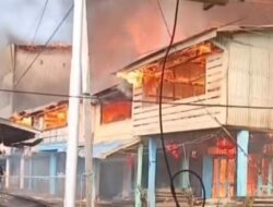 Telah Terjadi Kebakaran Puluhan Bangunan di Kelurahan Concong Luar Kab Indragiri Hilir, Ludes Dilalap Api