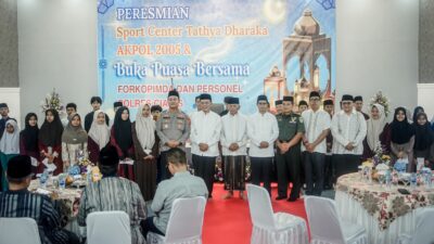 Bupati Ciamis Hadiri Peresmian Sport Centre Tathya Dharaka Akpol 2005 di Polres Ciamis
