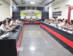 Kesiapan Pengamanan Arus Mudik Lebaran, Polres Muara Enim Gelar Lat Pra Ops Ketupat Musi 2026