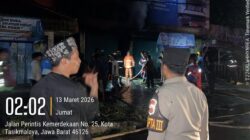 Respon Cepat Laporan 110, Pamapta dan Inafis Polres Tasik Kota Tiba di TKP Kebakaran dalam 7 Menit