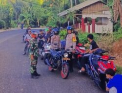 Patroli Rawan Sore Antisipasi Ngabuburit, Polsek Langkaplancar Amankan Kendaraan Berknalpot Brong