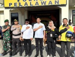 Bupati Pelalawan Pimpin Pelaksanaan Gelar Pasukan Operasi Ketupat Lancang Kuning 2026 di Mapolres Pelalawan