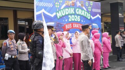 Polres Tasik Kota Berangkatkan Mudik Gratis 2026 Tujuan Solo dan Yogyakarta
