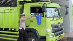 Antisipasi Kepadatan Arus Balik, Polres Purwakarta Sekat Kendaraan Sumbu Tiga di Gate Tol Baru Sadang