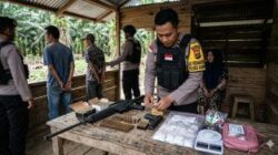 Sat Resnarkoba Polres Kampar Ungkap Peredaran Narkotika Jenis Sabu, yang Melibatkan Kepemilikan Senjata Api Ilegal