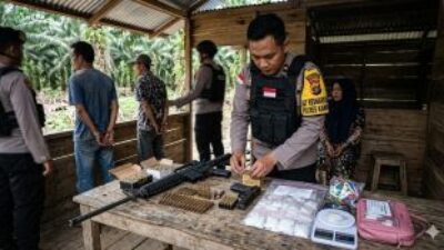 Sat Resnarkoba Polres Kampar Ungkap Peredaran Narkotika Jenis Sabu, yang Melibatkan Kepemilikan Senjata Api Ilegal