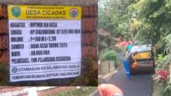 Pemdes Cicadas Sagalaherang Realisasikan Anggaran Dana Desa 2026 Penghotmikan Jalan Lingkungan