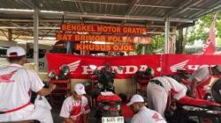 Guna Membantu Pengemudi, Polda Riau Buka Bengkel Motor Gratis Bagi Mitra Ojol
