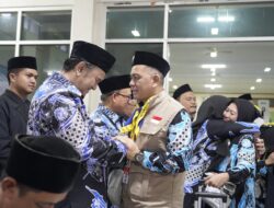 445 Jamaah Calon Haji Kota Tasik Kloter 04 KJT Dilepas Wawalikota Bersama Ketua DPRD Kota Tasikmalaya