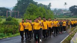 Peringati Hari K3 Sedunia, Polres Pangandaran Gelar Olahraga Bersama TNI dan Pemda