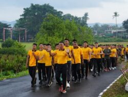 Peringati Hari K3 Sedunia, Polres Pangandaran Gelar Olahraga Bersama TNI dan Pemda