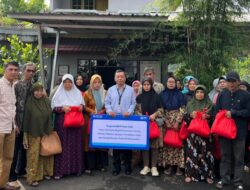 Program TJSL, BRI Cabang Ciamis Salurkan Bantuan Paket Sembako Warga Kurang Mampu