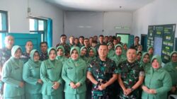 Kunjungan Dandim 0612/Tasikmalaya dan Ketua Persit KCK Cabang XXIII di Koramil 1208/Manonjaya, Jadi Ruang Silaturahmi, Evaluasi dan Penguatan Moral Prajurit