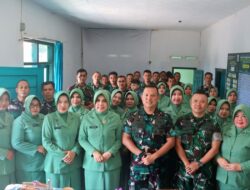 Kunjungan Dandim 0612/Tasikmalaya dan Ketua Persit KCK Cabang XXIII di Koramil 1208/Manonjaya, Jadi Ruang Silaturahmi, Evaluasi dan Penguatan Moral Prajurit