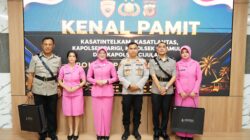 Pucuk Pimpinan Satuan dan Polsek Berganti, Kapolres Pangandaran Pimpin Sertijab Strategis