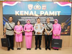 Pucuk Pimpinan Satuan dan Polsek Berganti, Kapolres Pangandaran Pimpin Sertijab Strategis