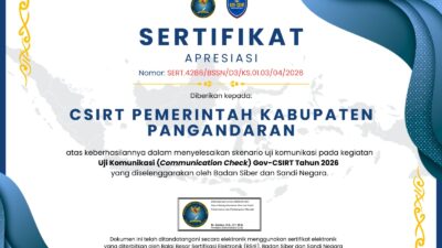 Pangandaran-CSIRT Sukses Rampungkan Uji Komunikasi Gov- CSIRT 2026