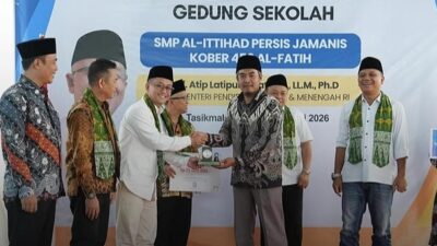 Wamen Dikdasmen RI Kunker ke Tasikmalaya Didamping Bupati dan Wabup, Tinjau SMP Al-Ittihad Persis Jamanis-Kober 450 Al-Fatih