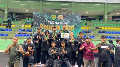 Kontingen Pencak Silat Kodim 0625/Pangandaran Raih Dua Medali Emas di Kejuaraan Piala Pangdam III/Siliwangi