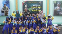 Dandim 0612/Tasikmalaya Tanamkan Cinta Tanah Air Anak Usia Dini, di Kegiatan Outing Class PAUD Roushotul Harissyah
