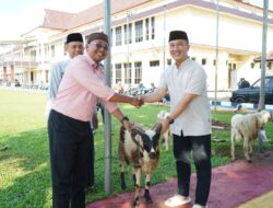 Polres Purwakarta Gelar Pemotongan Hewan Kurban, Wujud Kepedulian dan Semangat Berbagi di Hari Raya Idul Adha