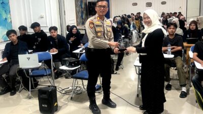 Narasumber Seminar LP3I College, Kasat Samapta Polres Purwakarta Berikan Materi Pengembangan Soft Skill