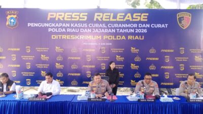 Polda Riau Ungkap Sebanyak 1.333 Kasus Kejahatan Jalanan Sepanjang Januari-Mei 2026