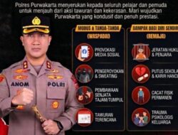 Stop Tawuran, Polres Purwakarta Ajak Generasi Muda Tolak Kekerasan dan Bijak Bermedia Sosial
