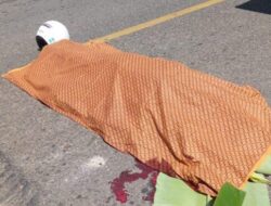Pengendara Motor Alami Kecelakaan Meninggal, Diduga Hindari Lubang di Jalan Lintas Nasional Gunung Megang