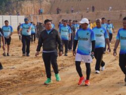 Bupati Bersama Forkopimda Pelalawan Lari Pagi Dirangkai dengan Penanaman Pohon 