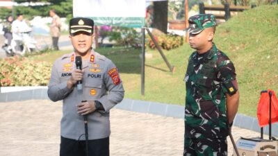 Kapolres Purwakarta Pimpin Apel Pengamanan Peresmian Madrasah Aliyah Insan Cendekia Nusantara