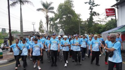 Meriahkan Hari Bhayangkara Ke-80, Polres Tasikmalaya Kota Gelar Funwalk dan Donor Darah