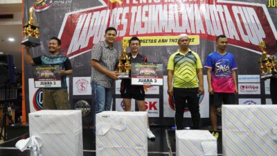 Ratusan Petenis Meja Ramaikan Kapolres Tasikmalaya Kota Cup 2026, Meriahkan Hari Bhayangkara ke-80