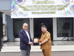 Bupati Subang Hadiri Pelantikan Pengurus Koni Subang Masa Bhakti 2026-2030 