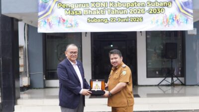 Bupati Subang Hadiri Pelantikan Pengurus Koni Subang Masa Bhakti 2026-2030 