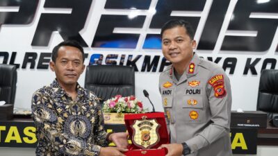 Kapolres AKBP Andi Purwanto Bersama Pejabat Utama Polres Tasikmalaya Kota Sambut Kunker Kompolnas RI