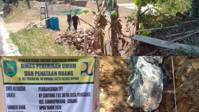 Pembangunan TPT di Cibitung Dua Serang Panjang Dikerjakan Rekanan Disorot, Dugaan Minim Pengawasan, Pekerja Tidak Memakai APD dan Kualitas Pekerjaan Asal-asalan